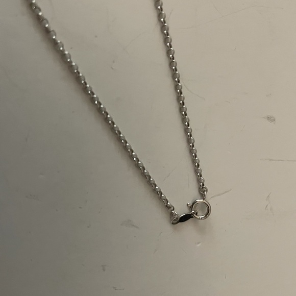 10K White Gold Sky Blue Topaz Station Necklace - Picture 4 of 8